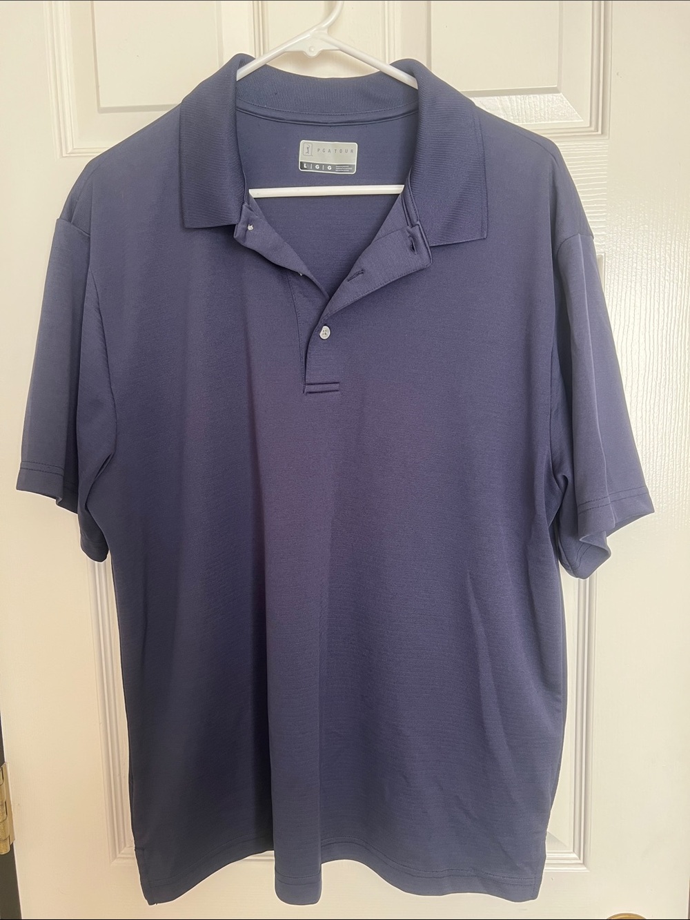 PGA Tour Men's Polo in Deep Blue